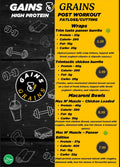High Protein Fatloss/Cutting Menu